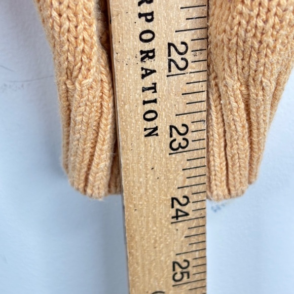 VTG 90s Cottage Essentials Sweater XL Yellow Floral Cable Knit Granny Retro Cozy - Picture 7 of 8